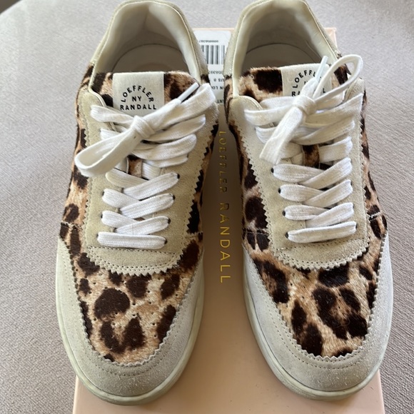Loeffler randall leopard fur sneaker size 8.5 - Picture 2 of 5